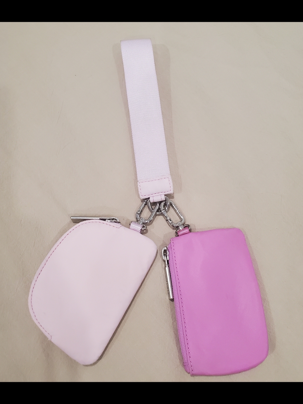 lululemon athletica Dual Mini Wristlet Set — Hot Pink & Light Pink - Picture 2 of 2